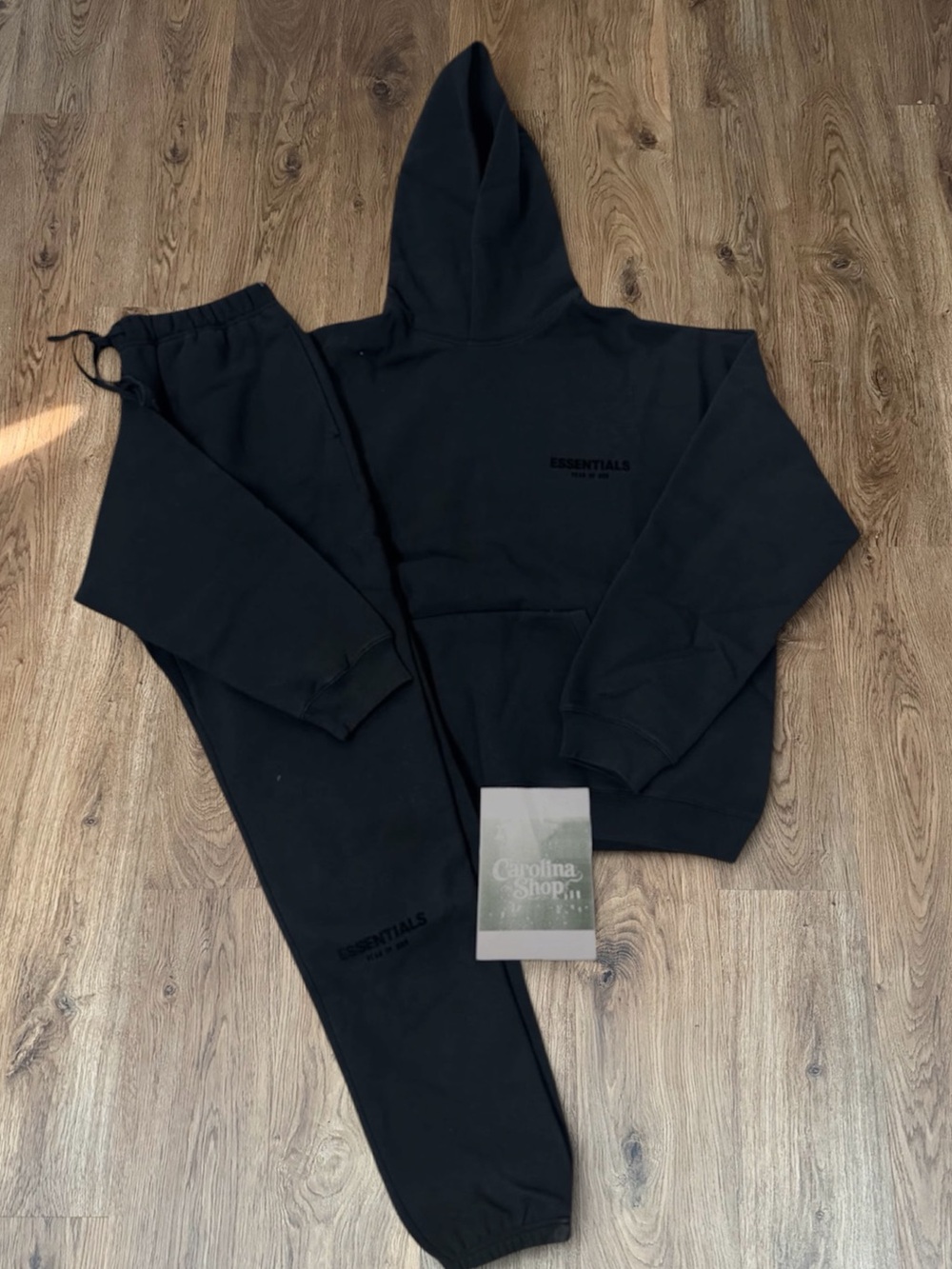 Fear of God Essentials Black Sweatpants & Hoodie Set ⚫️